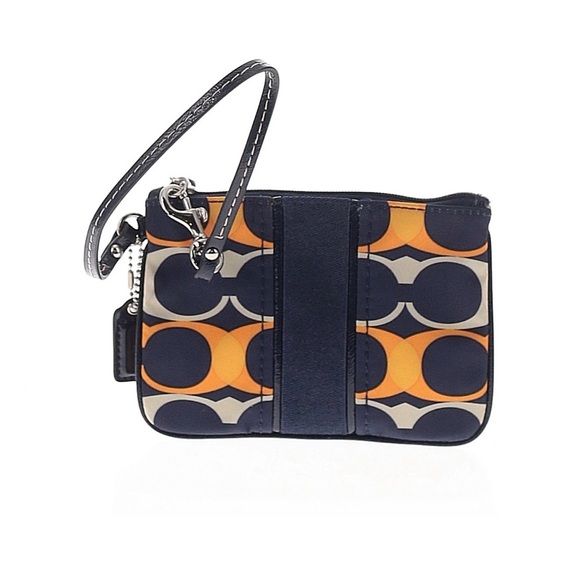 Coach Handbags - Coach signature logo small stripe wristlet wallet with hangtag